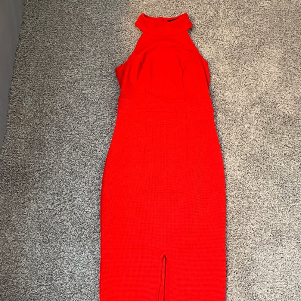 Lulu’s Red Midi bodycon dress